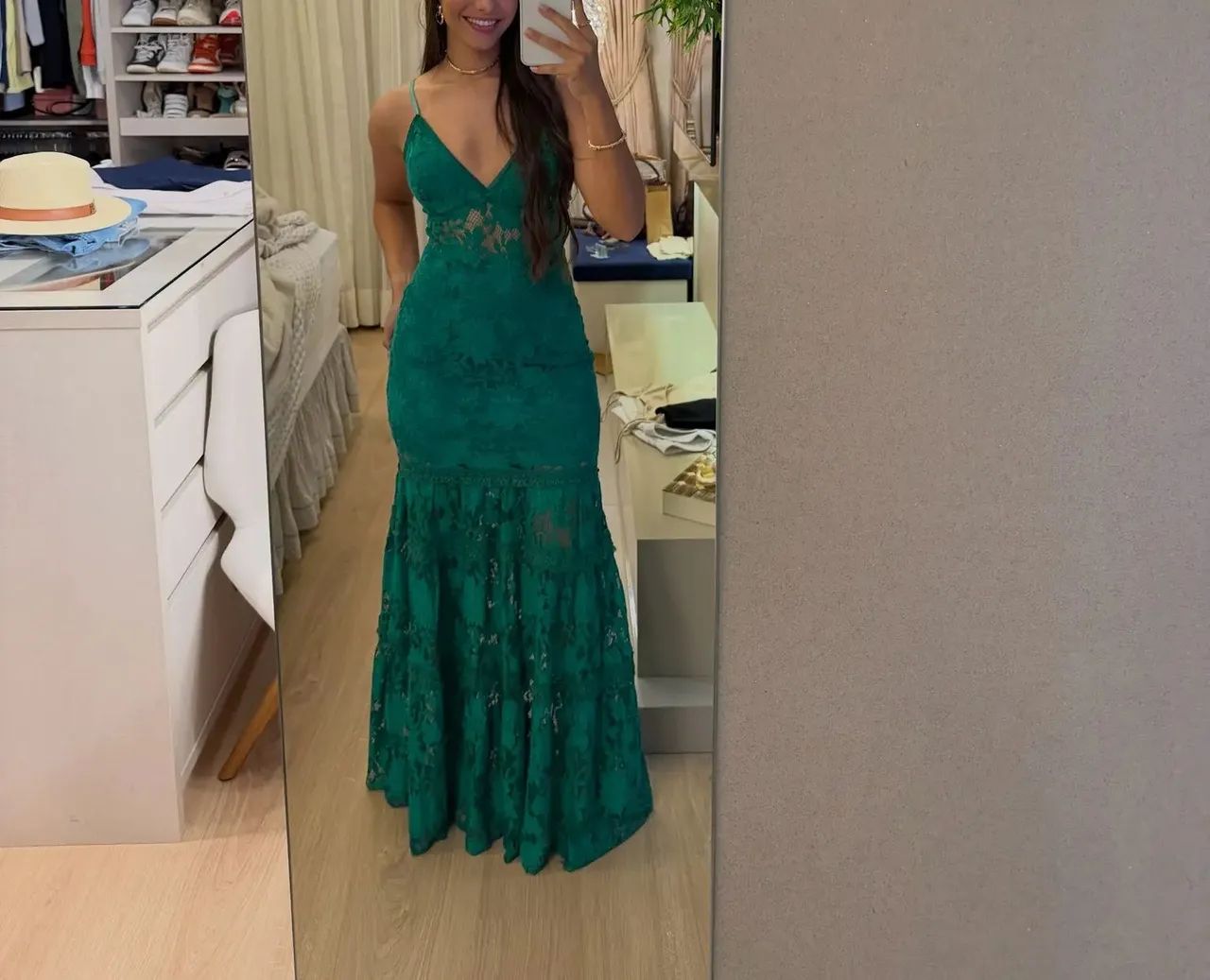 Vestido longo verde - Foto 2