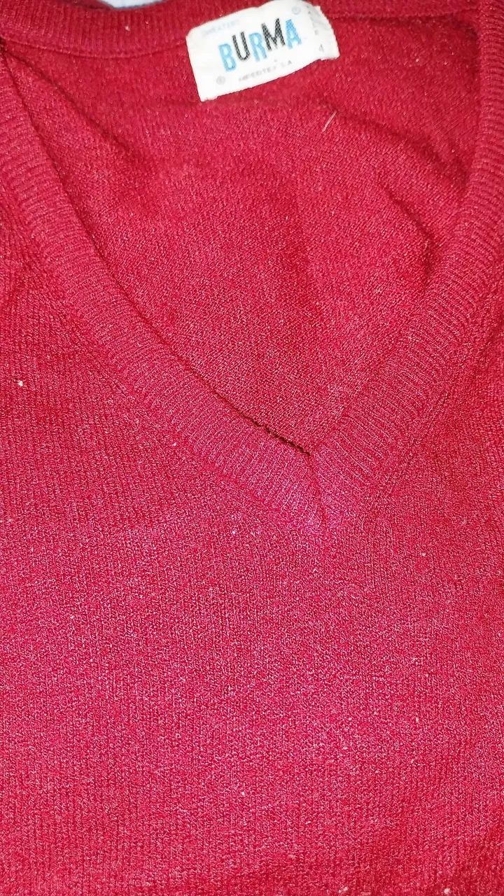 Sueter masculino decote V Burma tamanho G