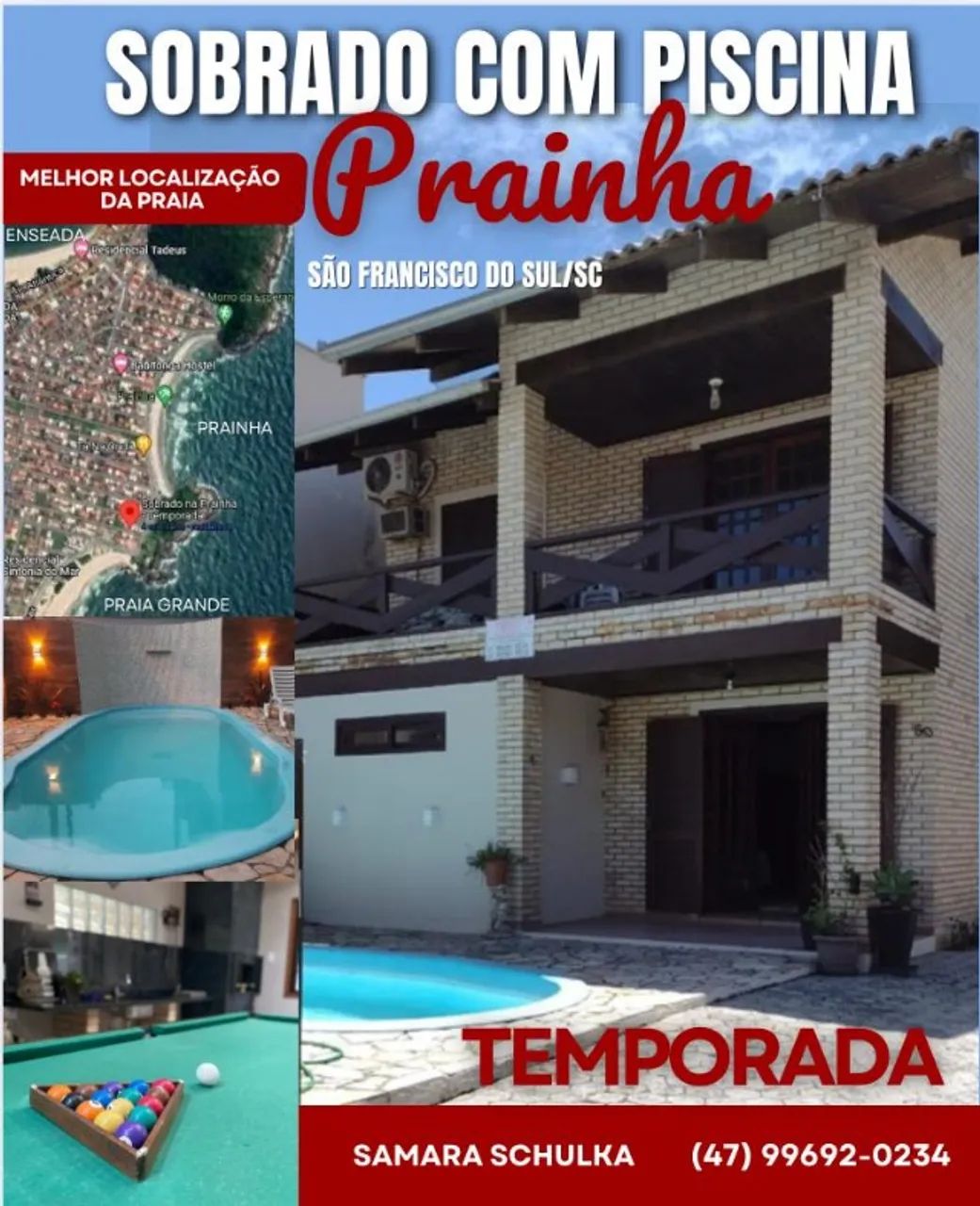 Casa com piscina na Prainha