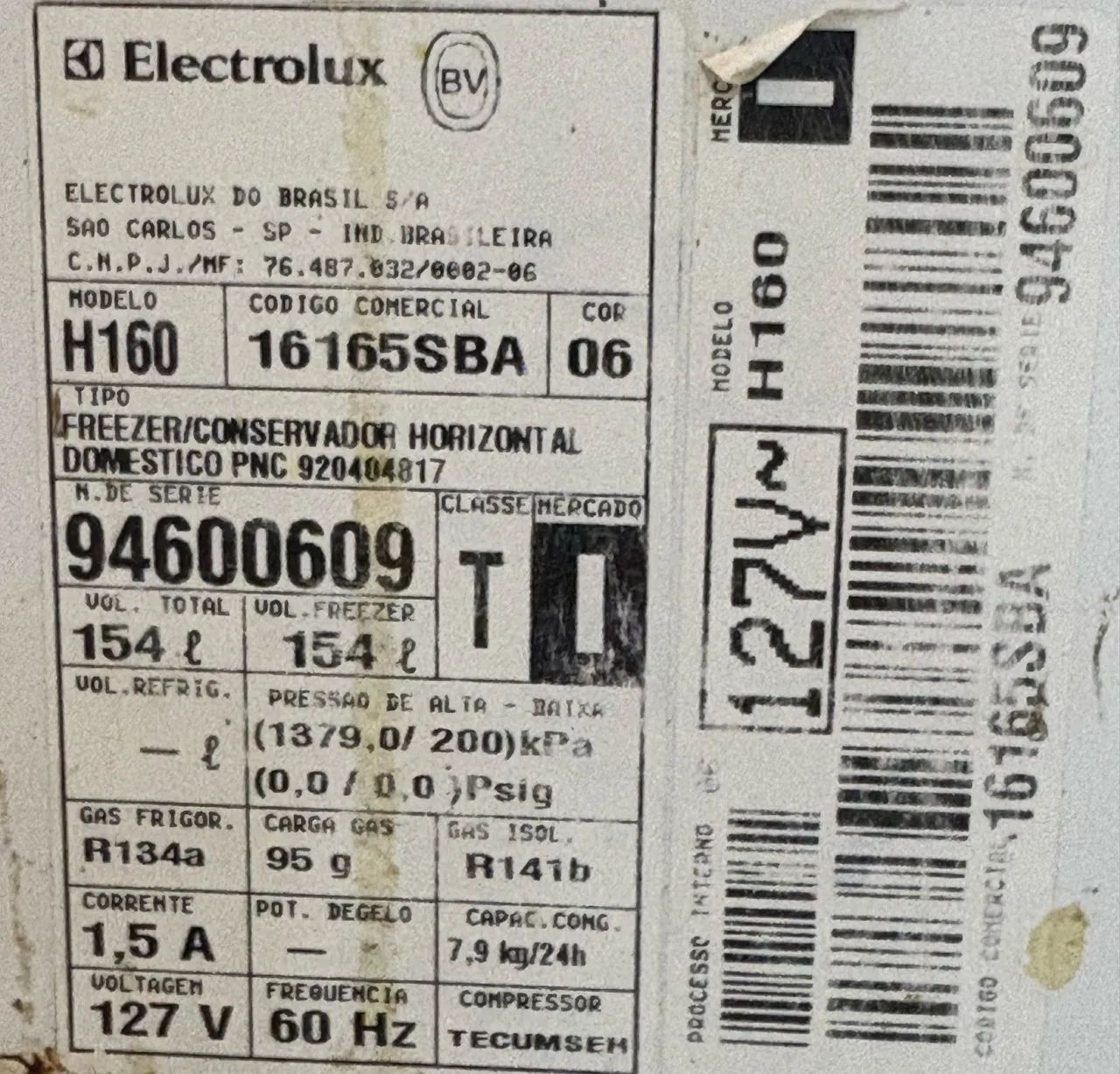 Freezer Electrolux H160 Horizontal 110V - Foto 3