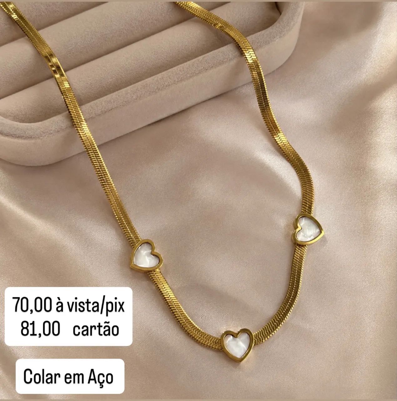 Colar Feminino em Aço Inoxidável  - Foto 2