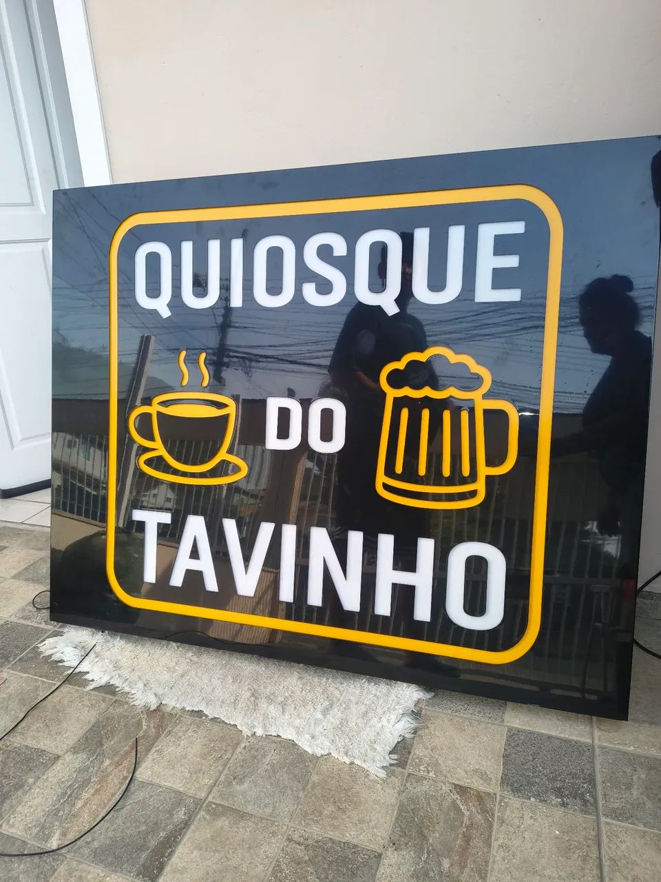 PLACA EXTERIOR  LUMINOSA com fotocelula - Foto 2