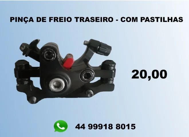 Pinça de freio traseiro com pastilhas - Foto 2