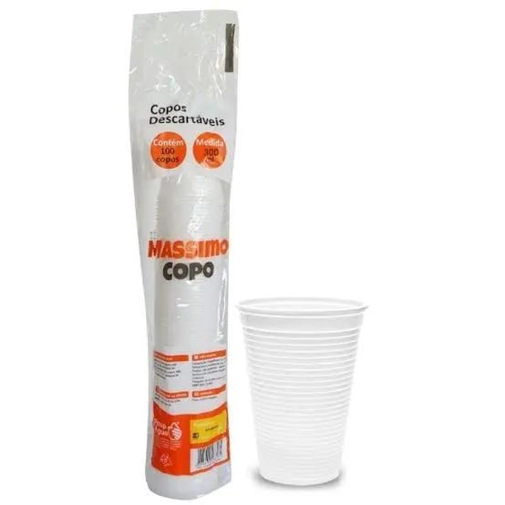 Copo descartável PS 200ml - 25 fardos