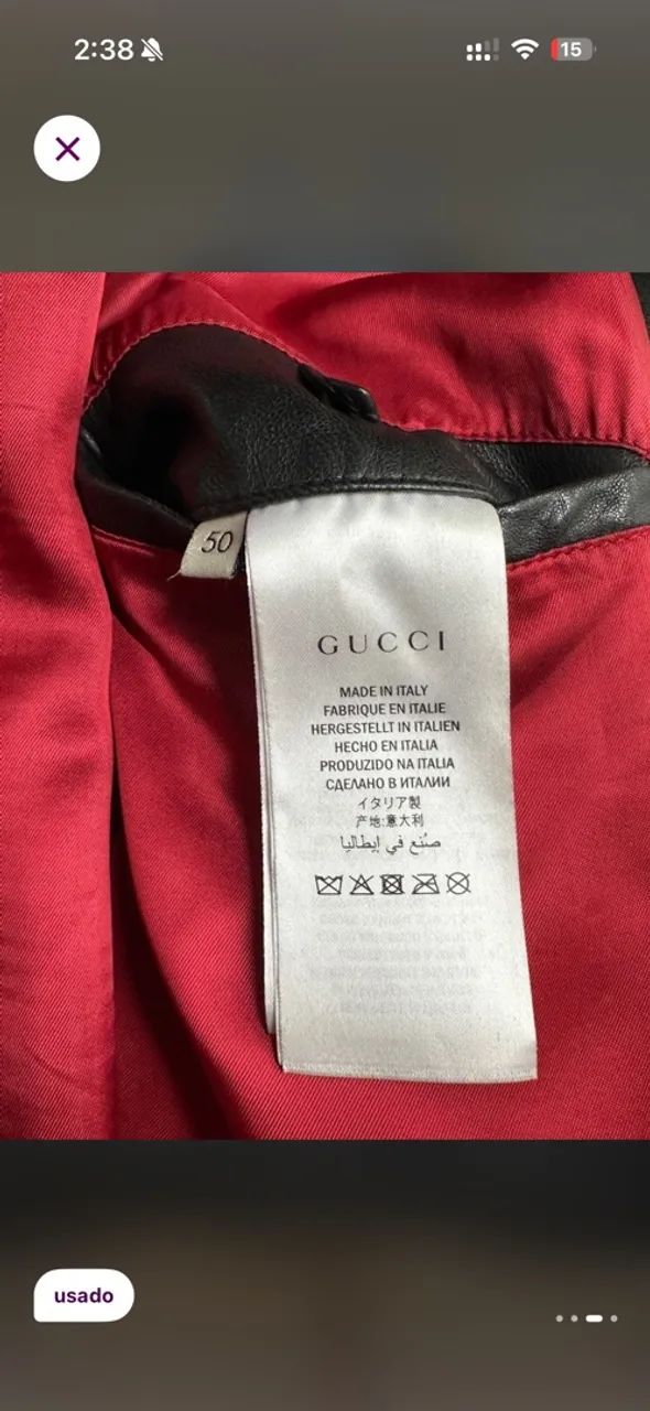 Jaqueta de couro Gucci - Foto 4