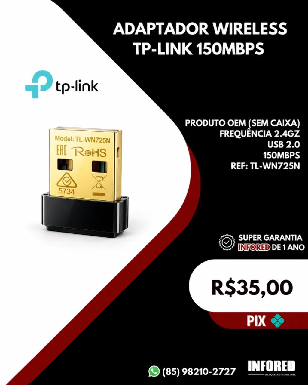 Adaptadores Wireless USB em Oferta   - Foto 2
