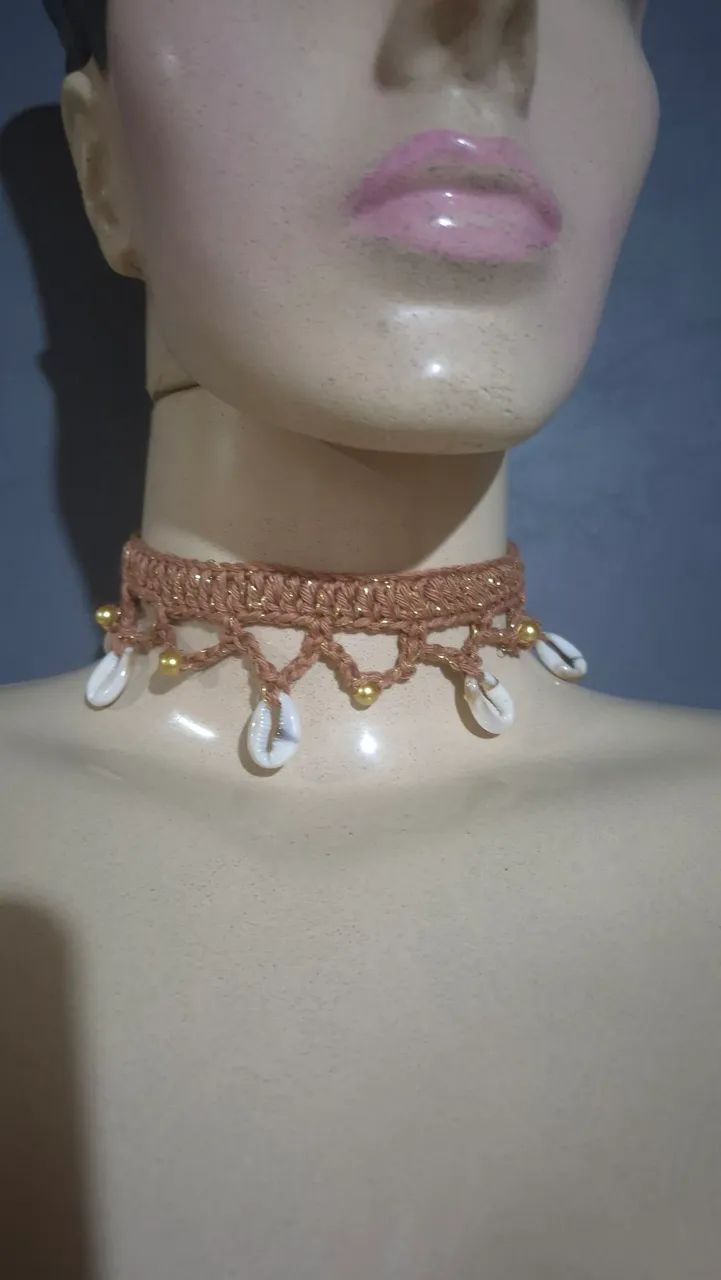 Chocker de crochê  - Foto 2