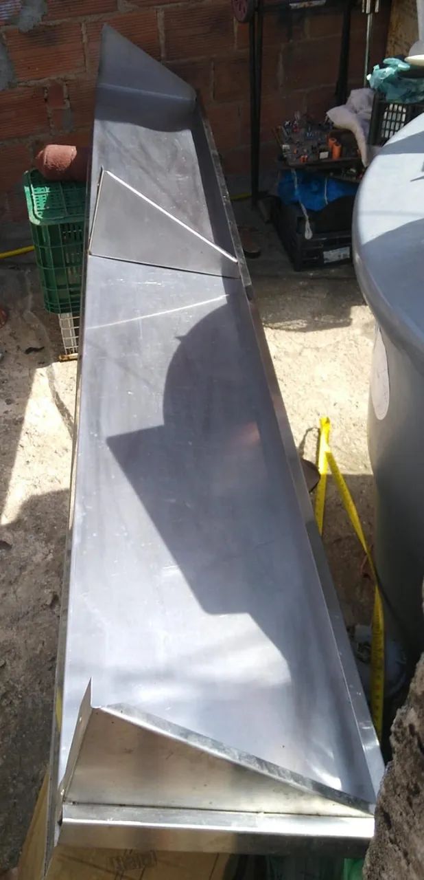Prateleira Lisa Em Aço Inox Para Cozinha Industrial - Alfatec (260 Cm X 35 Cm) - Foto 6