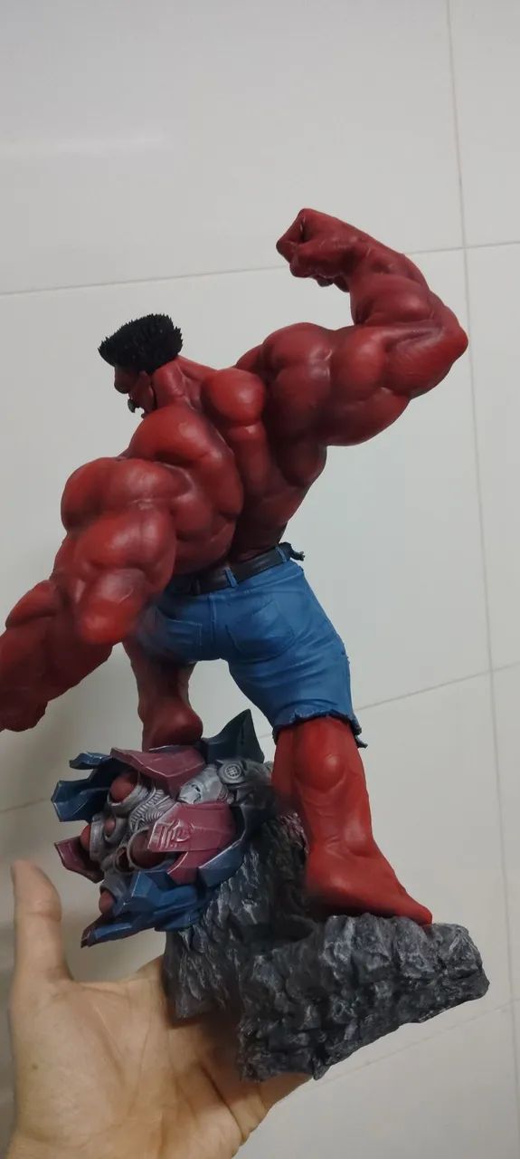 Hulk vermelho impressão 3d resina  - Foto 2