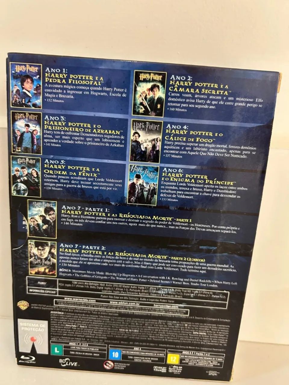 Blu Ray - Coleção Completa Harry Potter com 9 discos - Foto 2