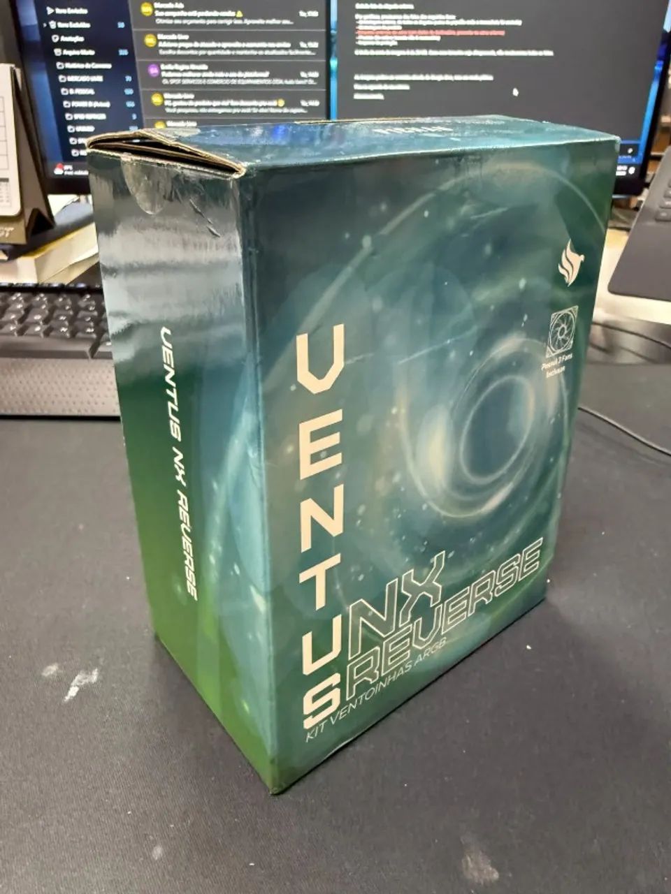 Kit 3 Fans Pichau Ventus NX Reverse ARGB