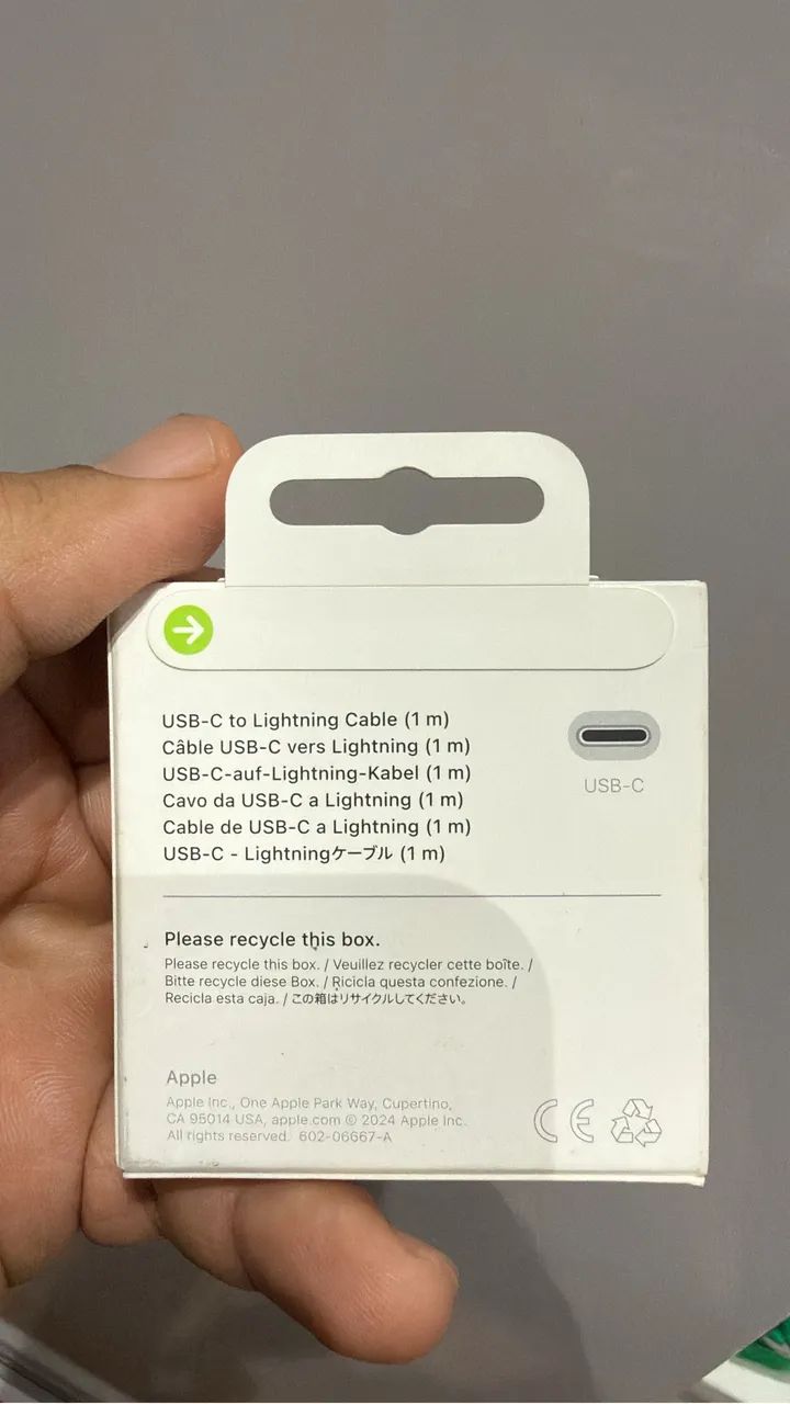 Carregador Apple Original lacrado+Cabo Ubsc Lightning  - Foto 5
