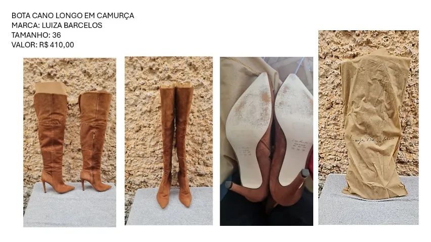 BOTA CANO LONGO - LUIZA BARCELOS