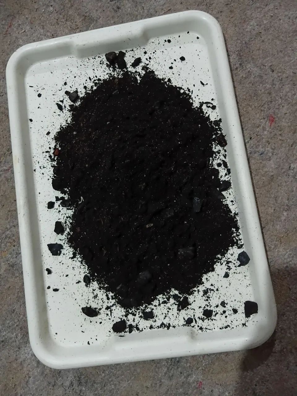 serragem carbonizada
