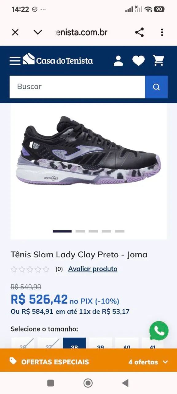Tênis joma original 