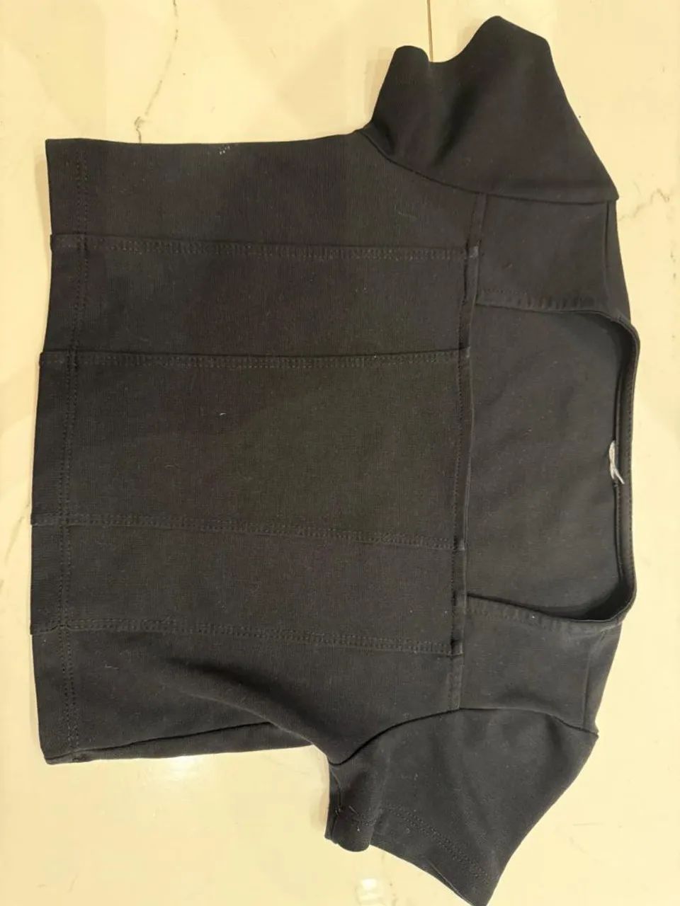 Cropped Preto infantil 