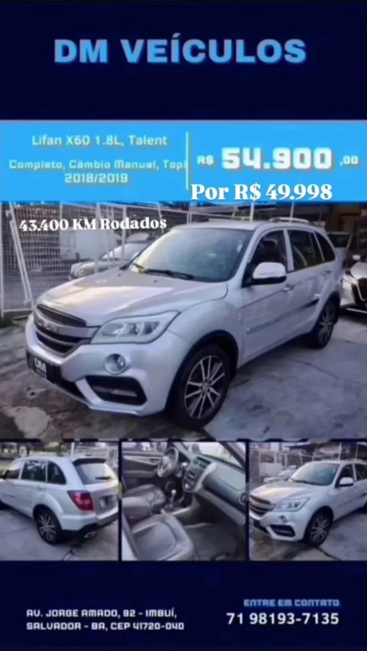 Lifan X60 X60 1.8 16V 128cv 5p Mec. 2019