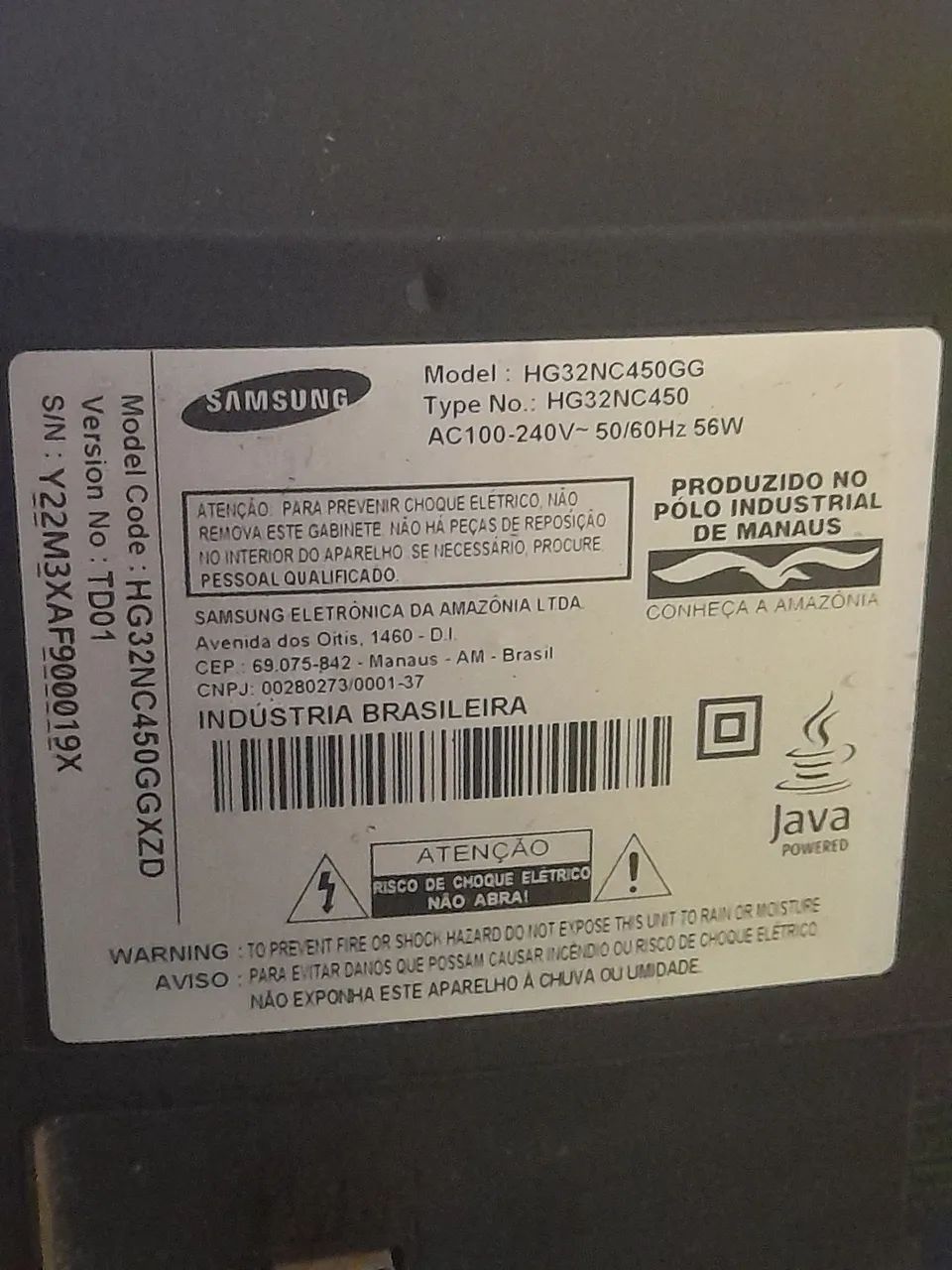 TV Samsung 32 polegadas 1080HD - Foto 5