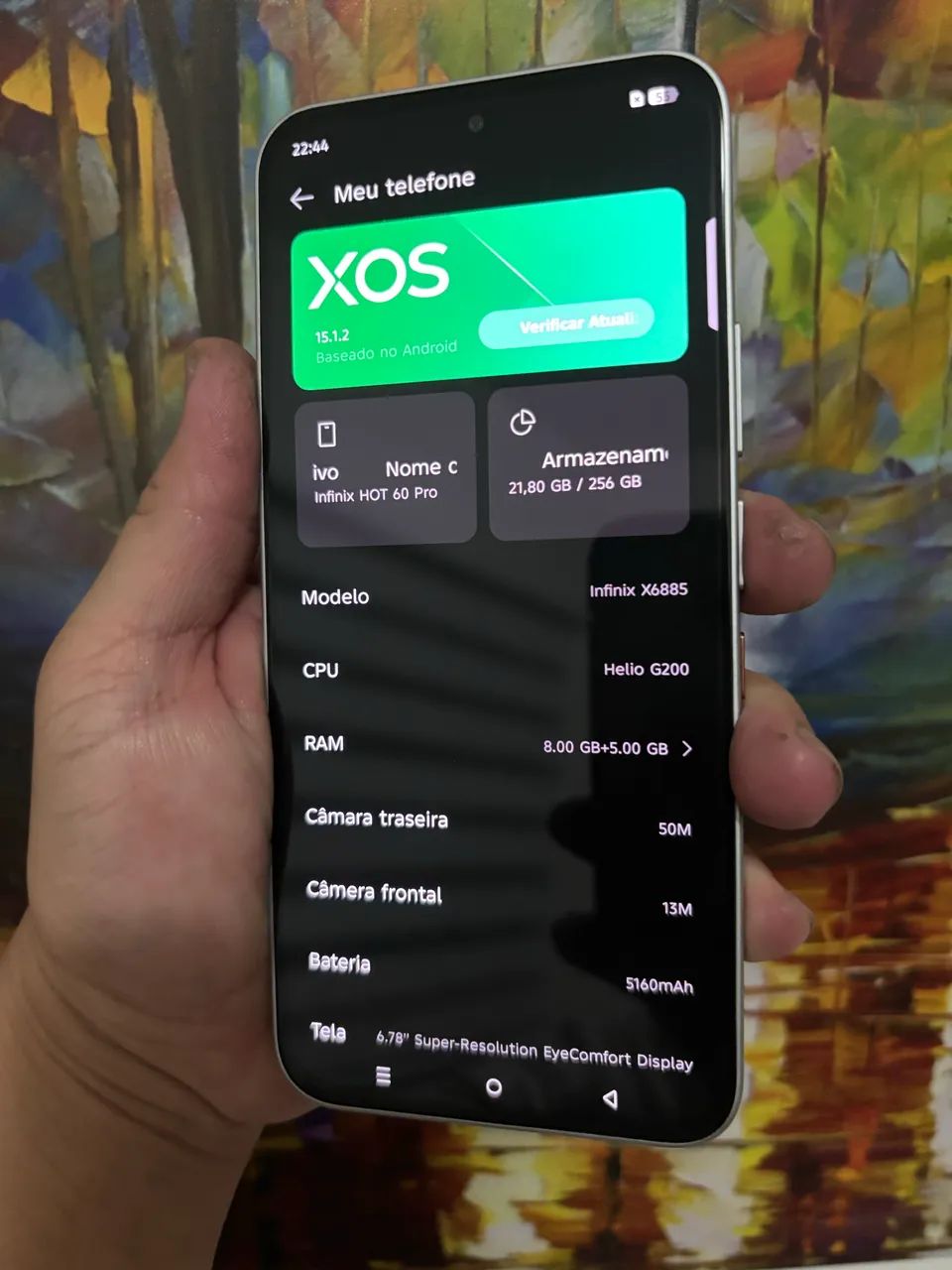 INFINIX HOT 60 PRO 256G (TROCAS COM VOLTA $) - Foto 5