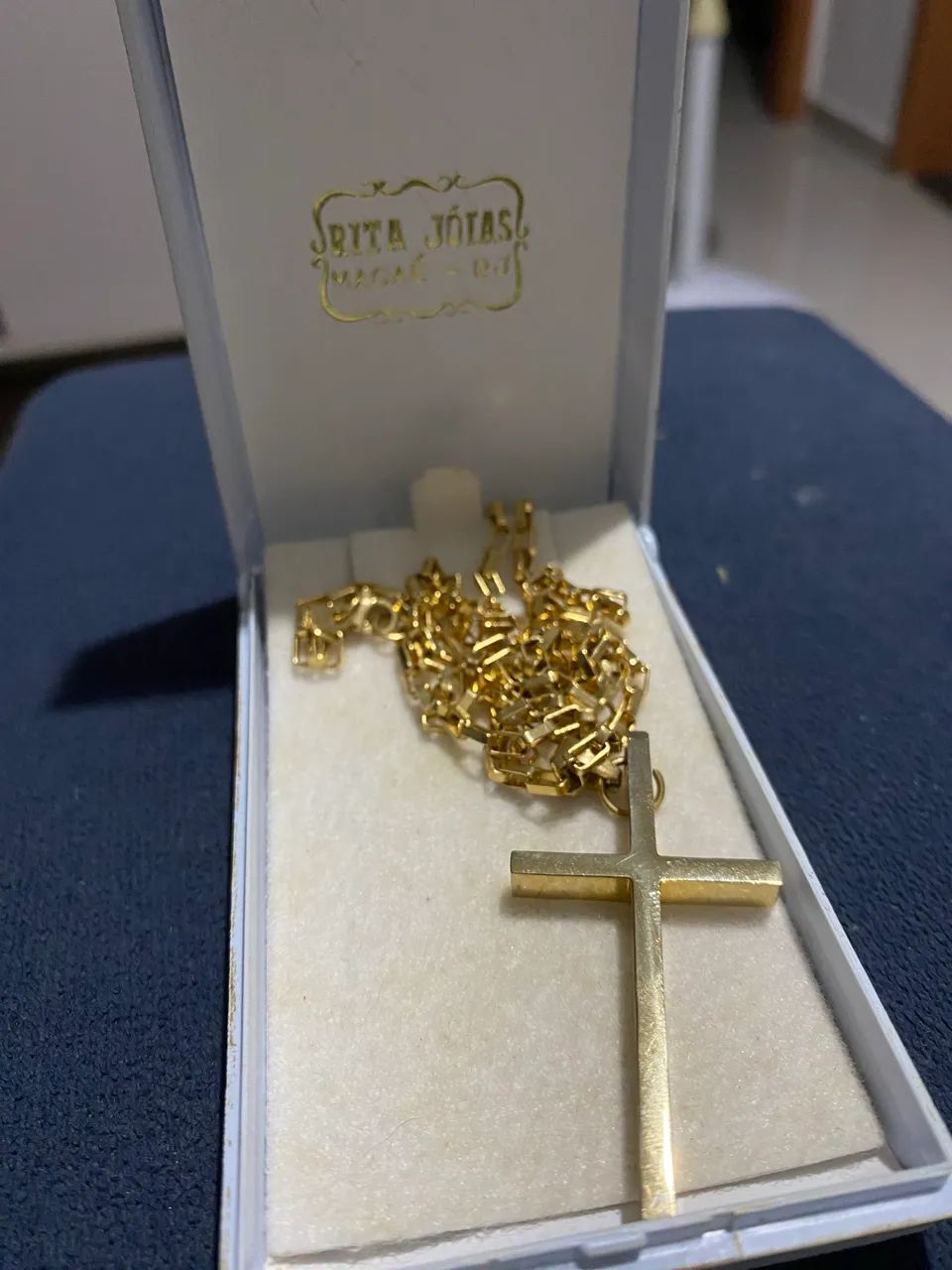 Cordão dourado masculino - Foto 2