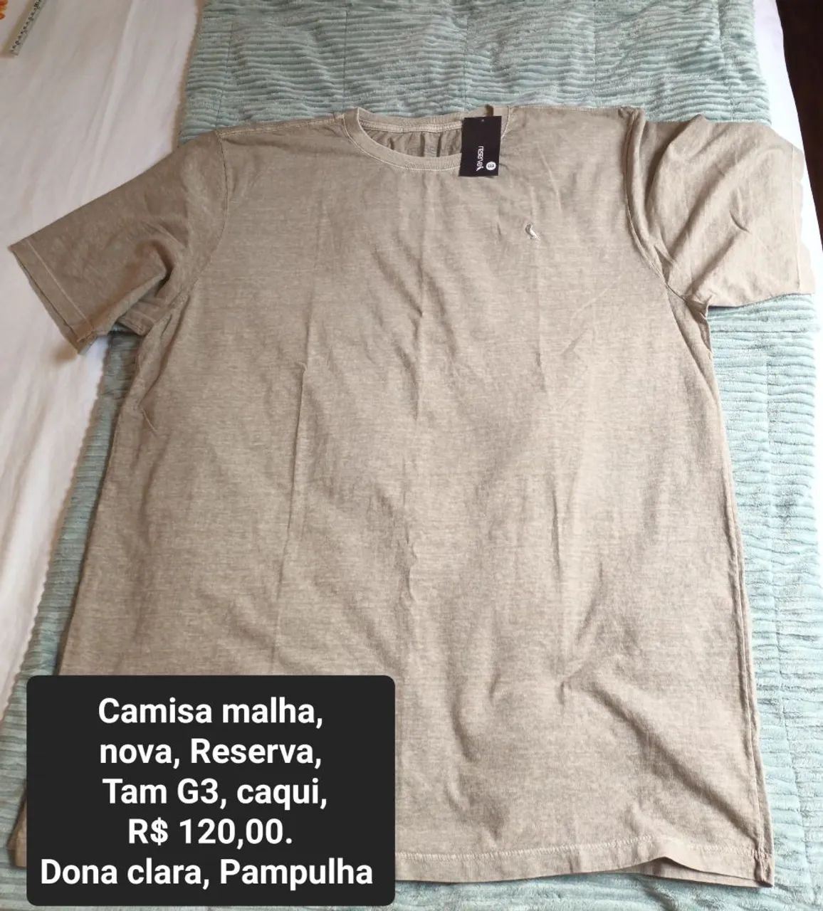 Camisa malha masculina Reserva G3