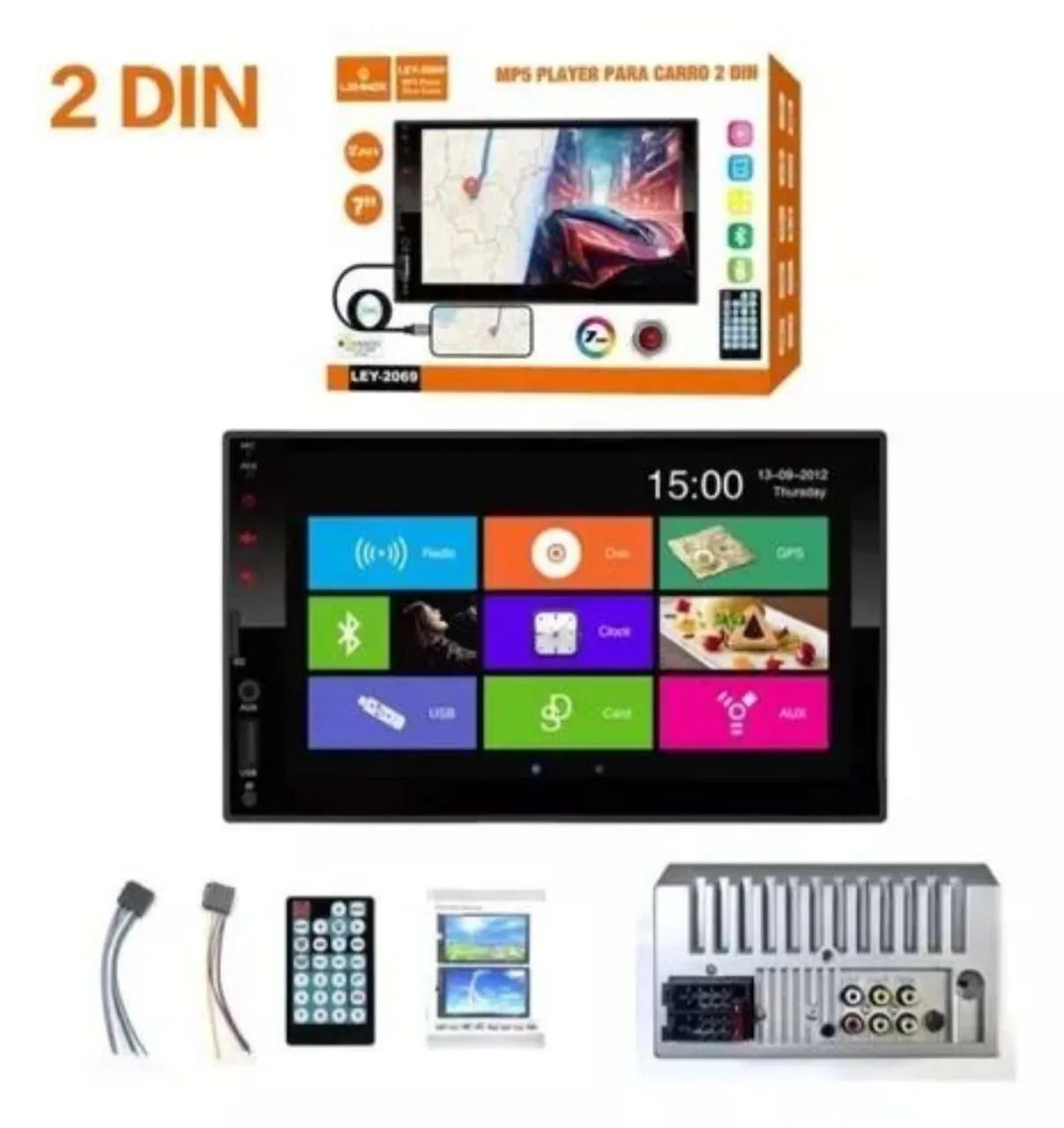 Multimídia Mp5 Touch 7 polegadas 2 DIN - Foto 4