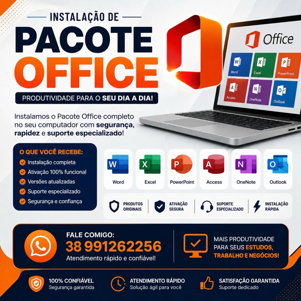 Precisa de word e Excel? 