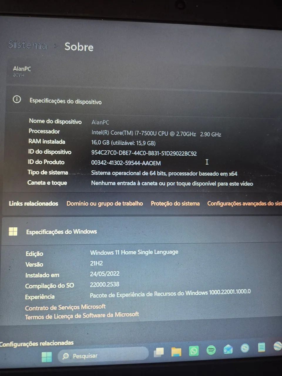 Lenovo I7/16gb ram/Gforce 4GB  - Foto 3