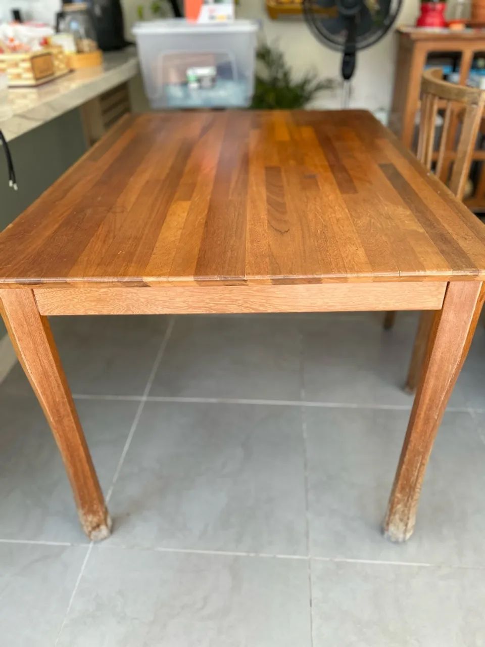 Mesa de jantar de madeira maciça  - Foto 2