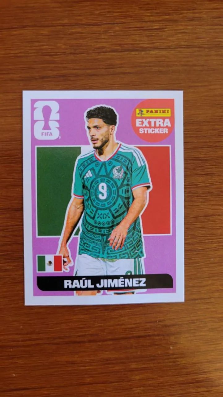 Figurinha extra da copa do mundo lilás - Raul Jiménez