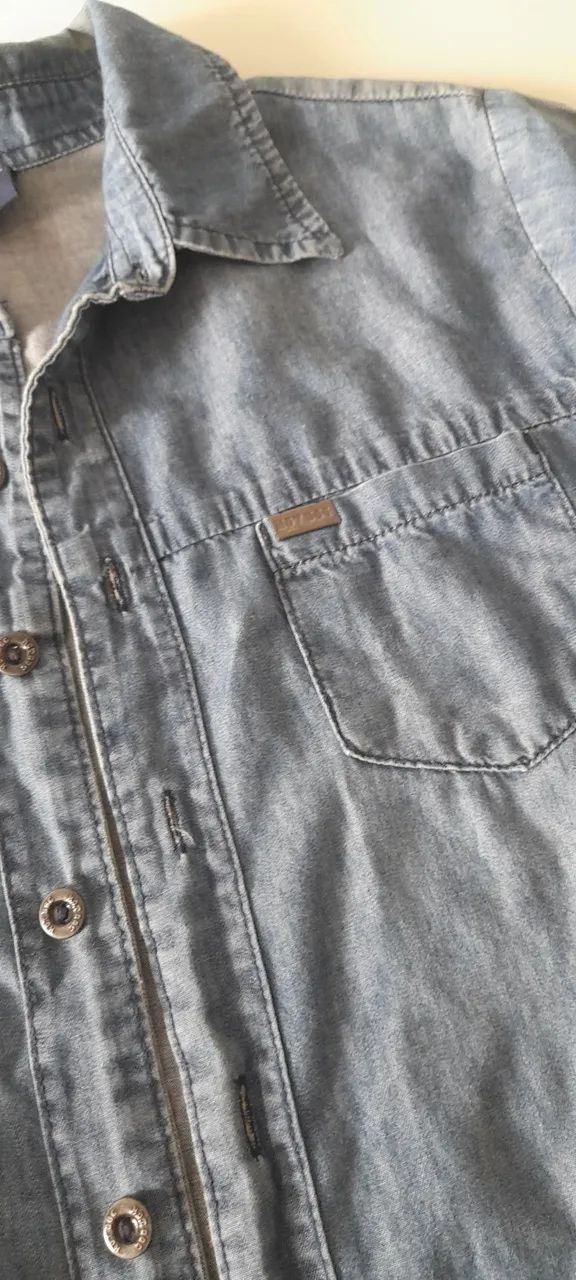 Camisa Jeans Juvenil Masculina  - Foto 3