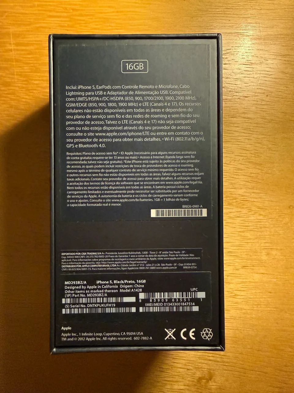 Caixa Vazia - iPhone 5 - 16GB - Preto - Foto 3