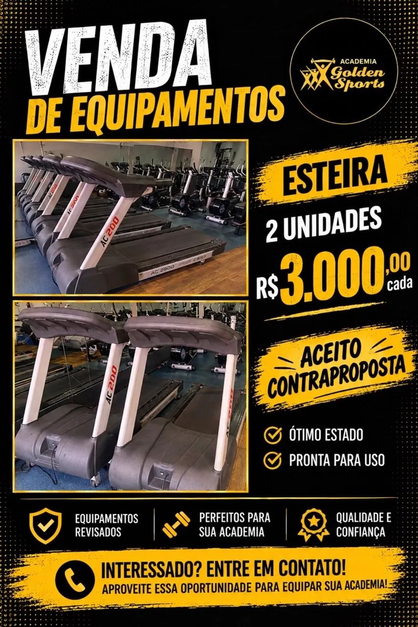 2 Esteiras ergométricas