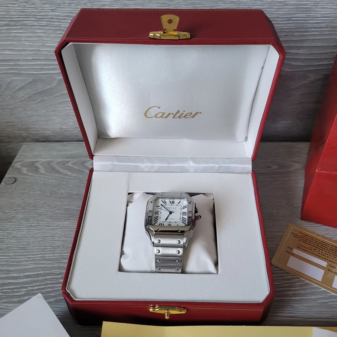 Relógio cartier santos 40mm completo  - Foto 2