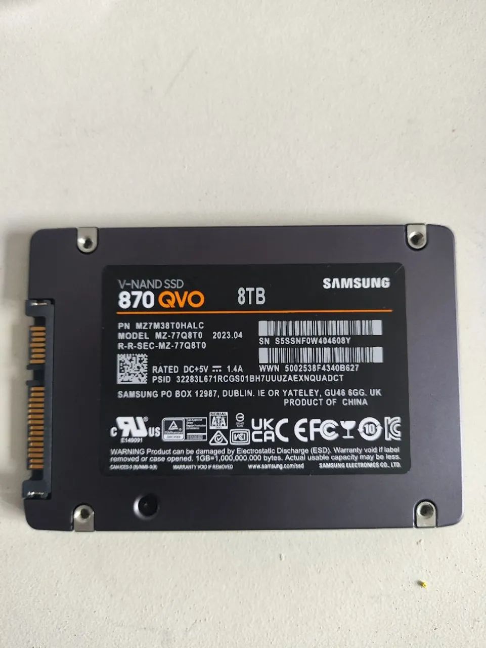 SSD Samsung 870 Qvo 8TB - Armazenamento - Bom Jesus, Viçosa