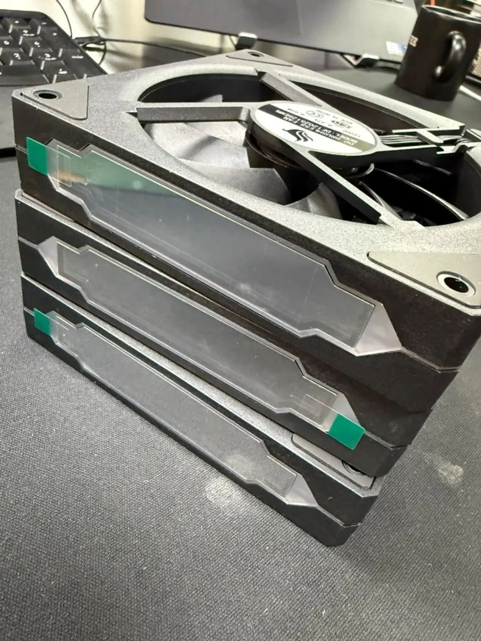 Kit 3 Fans Pichau Ventus NX Reverse ARGB - Foto 4