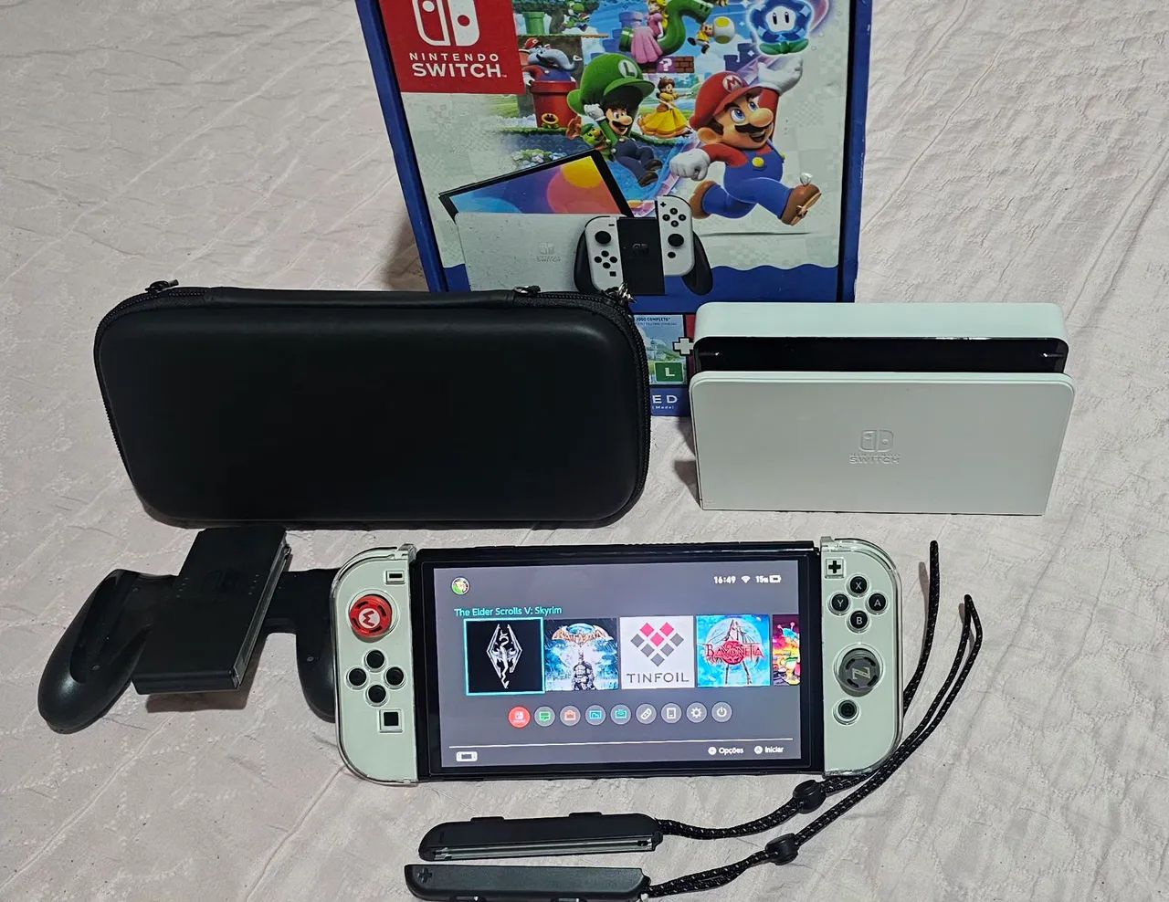 ? NINTENDO SWITCH OLED DESBLOQUEADO À VENDA! - Foto 4