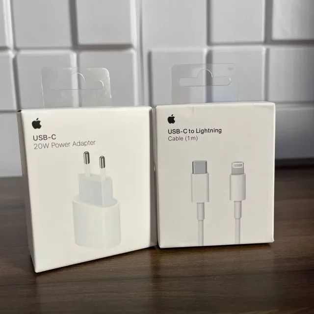 Carregador iPhone 20W com Cabo Lightning - Carregamento Rápido