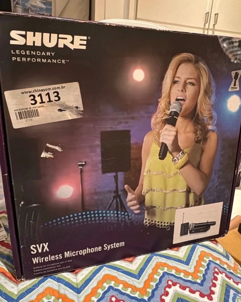 microfone de lapela shure svx - legendary performance