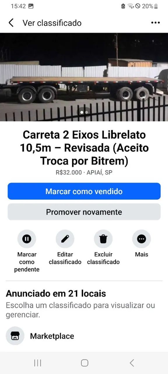 Carreta Librelato 10,5m 2 eixos - Foto 3