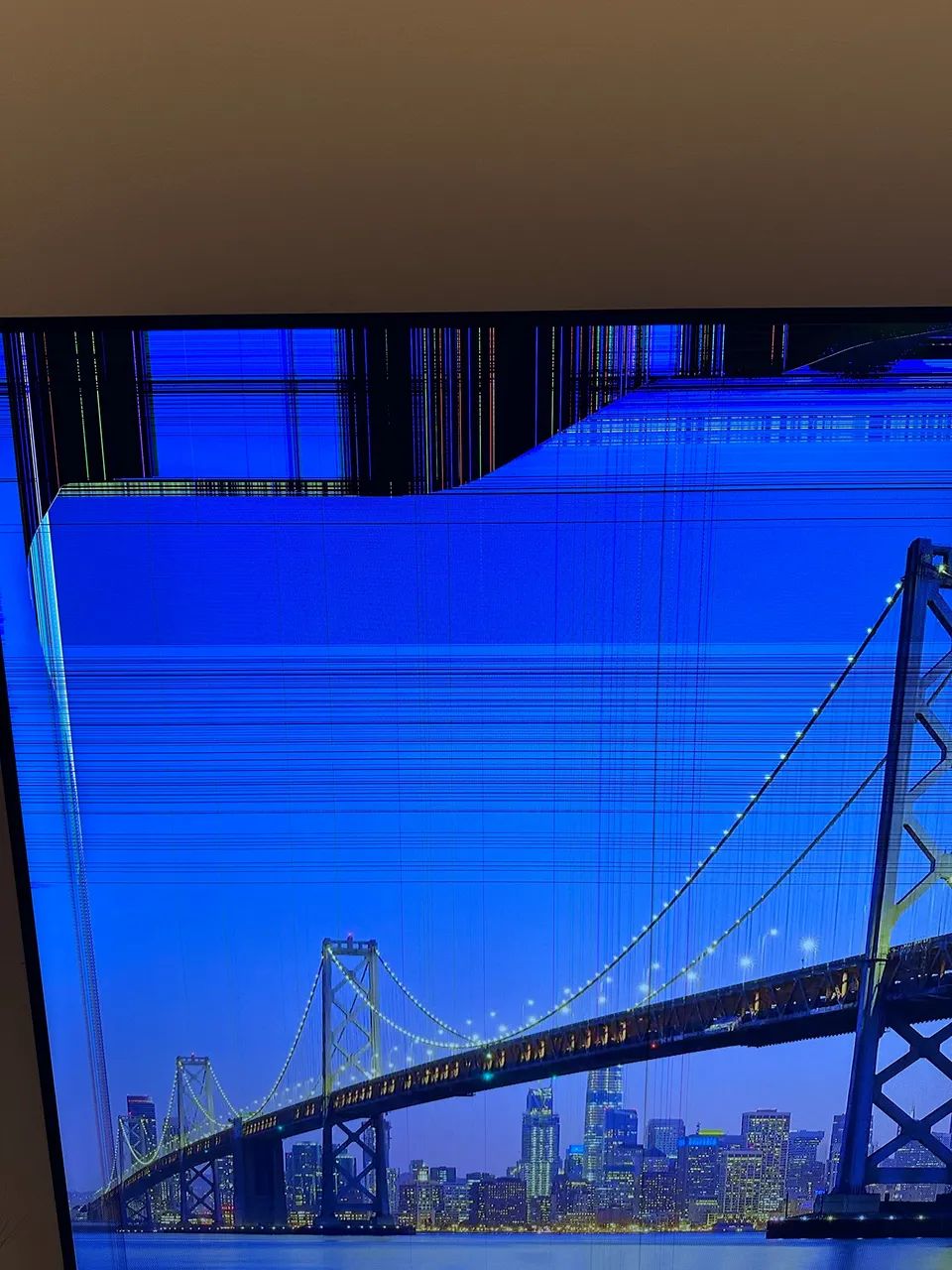 Tv TCL 50 polegadas com defeito na tela - Foto 2
