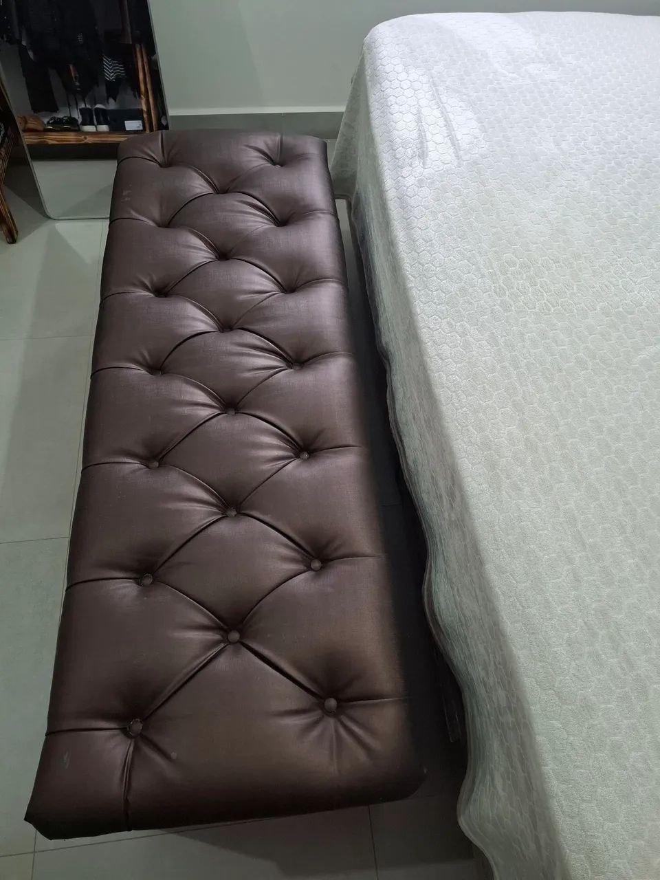 270,00 Baú marrom para cama queen ou king.  - Foto 3