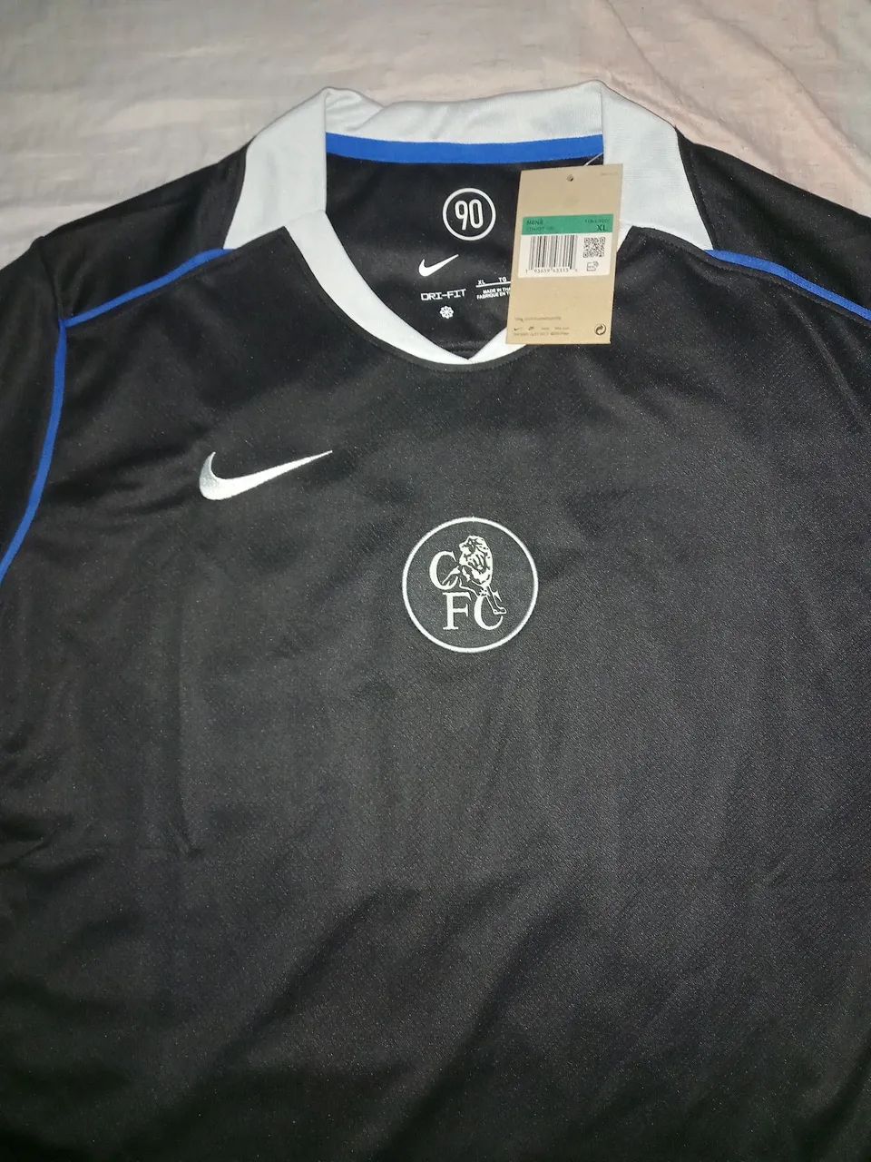 Camisa do Chelsea preta total 90 - Foto 2