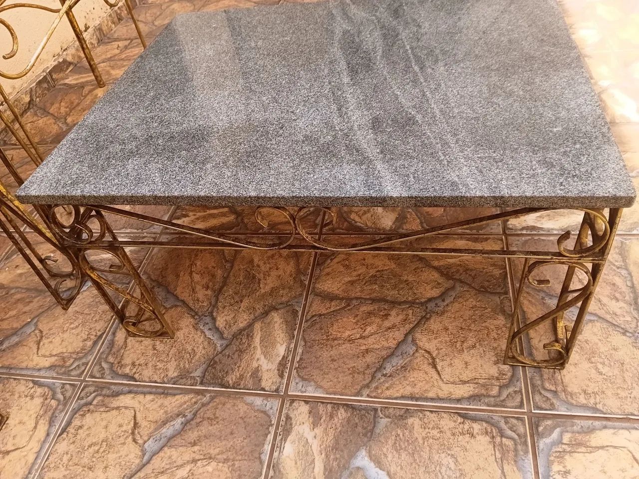 Conjunto 3 peças  mesa de mármore  - Foto 2