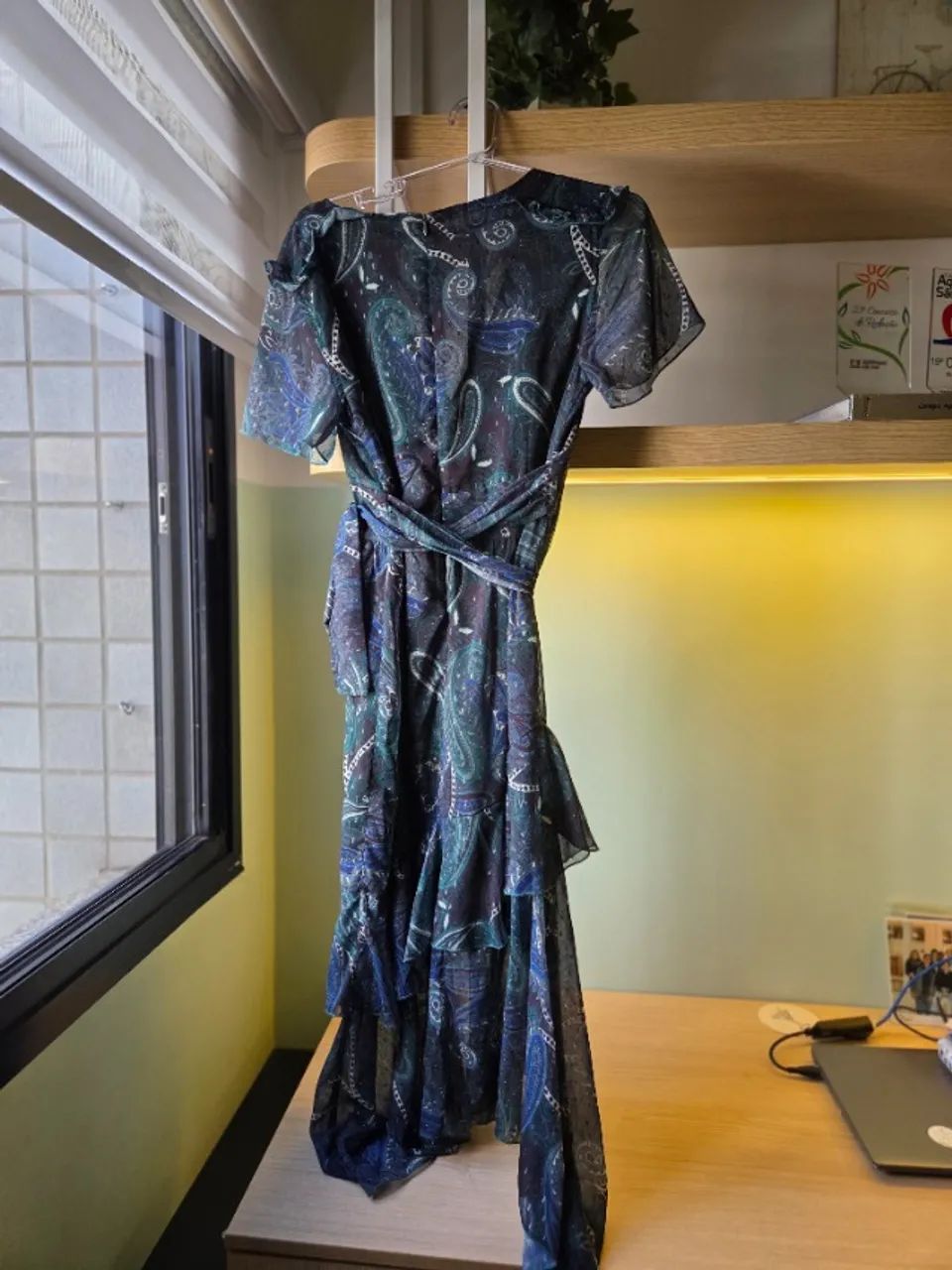 Vestido Midi Estampado em Verde - Foto 3