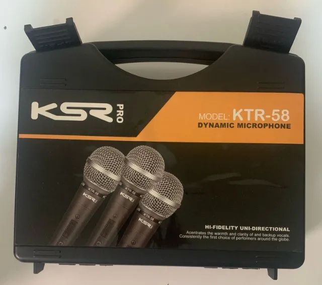 Kit 3 Microfones Profissionais
