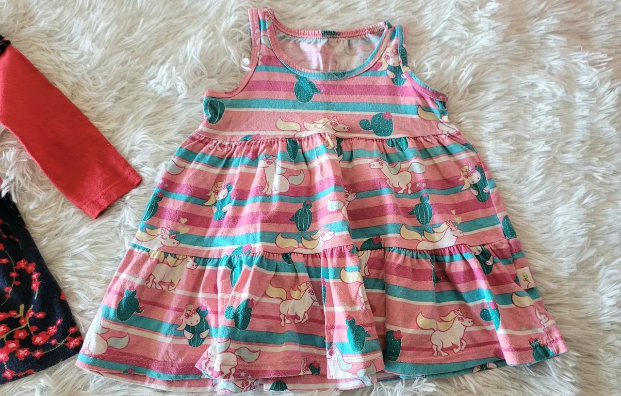 2 vestidos de bebê tamanho P  - Foto 5