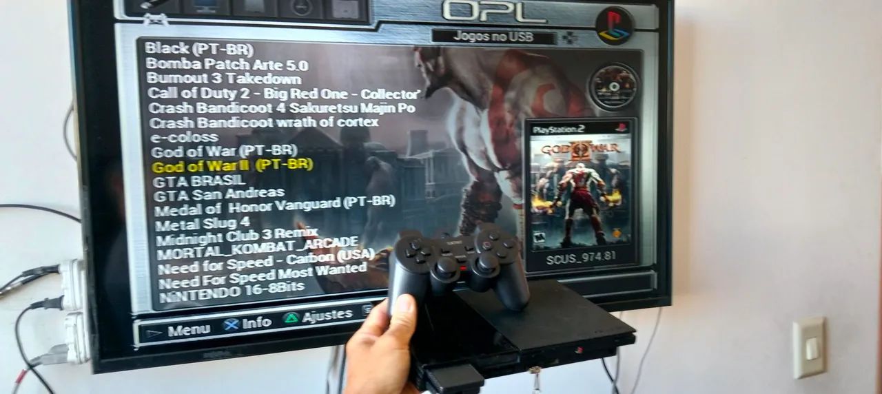 PS2 slim funcionando blz - Foto 3