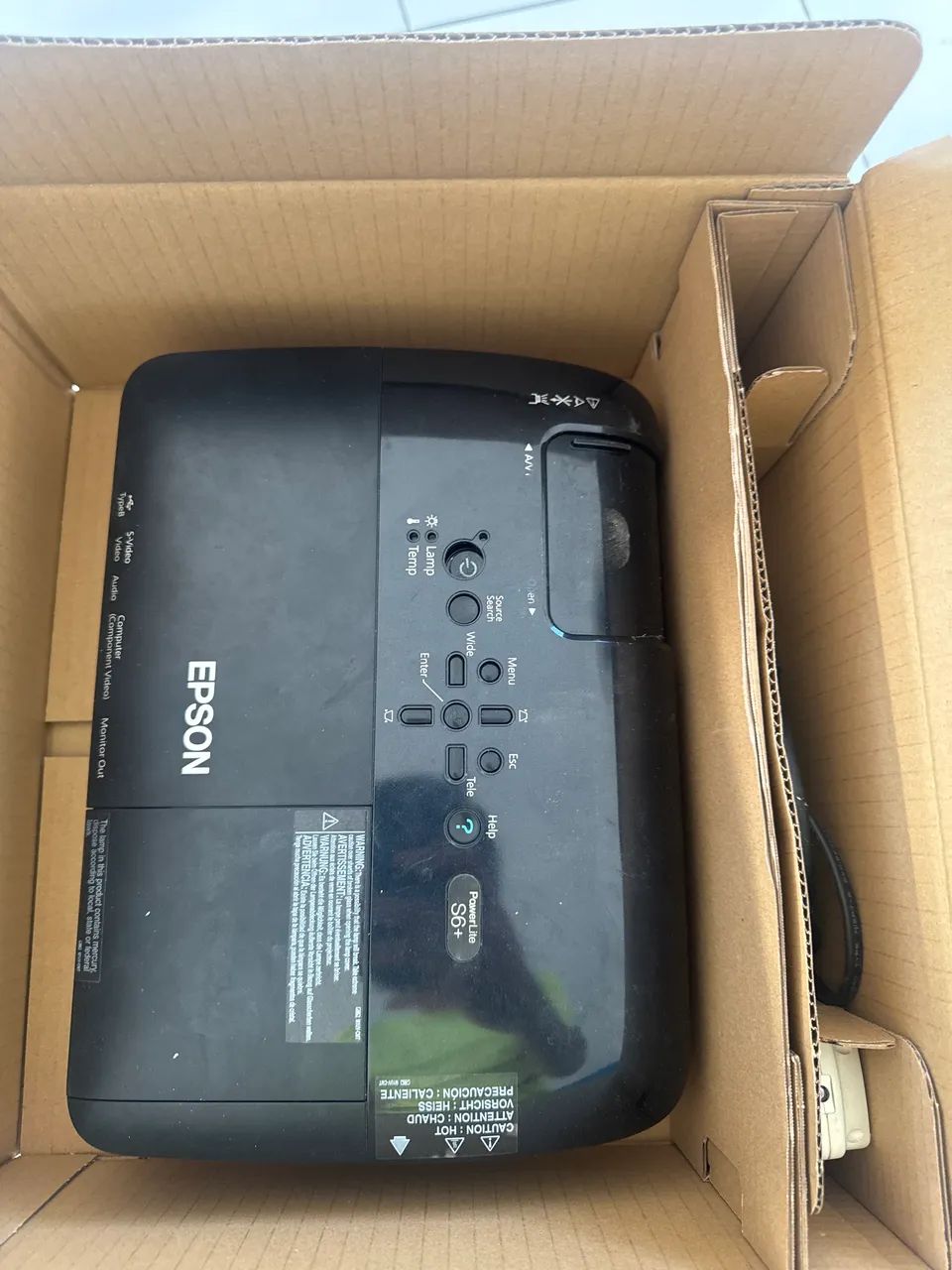 Epson data show lente ruim 