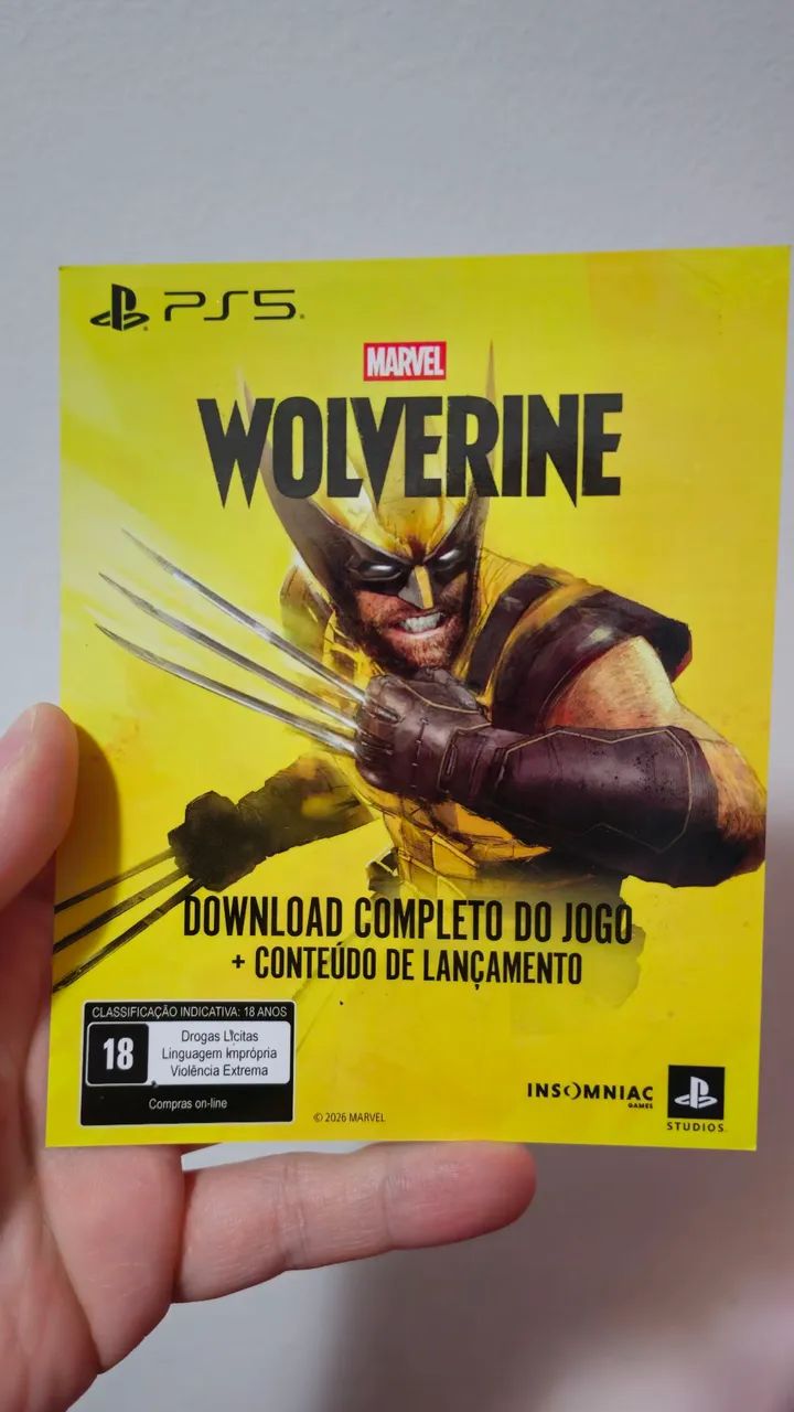 Código Wolverine mídia digital PS5